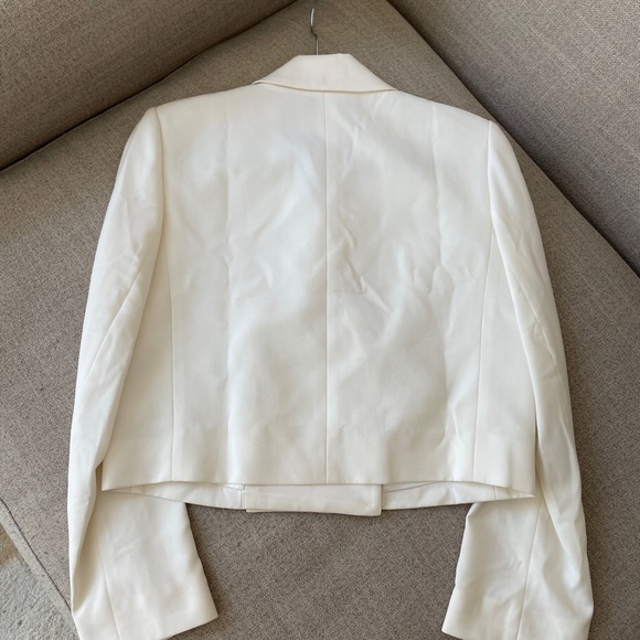 TWP Cream Double-Breasted Blazer - Picture 7 of 9